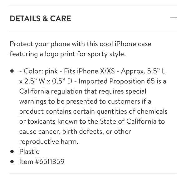 NWT adidas pink stripe iPhone X/XS phone case - Picture 3 of 9